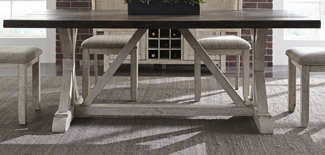 American Design Furniture By Monroe - Covington Bay Trestle Table